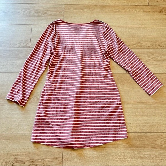 THML Pink and White Striped Mini Dress Boho Girly Preppy Festival - Picture 5 of 5